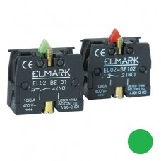 Επαφή Μπουτόν Πράσινη 1NO Πόρτα Πίνακα EL02-BЕ101